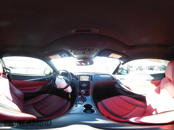 2022 Infiniti Q60 Red Sport 400 with VIN JN1FV7LL2NM680688, listed as a IAAI auction lot 41263397 with 14,001 mi miles and . Bid and sale history available at DreamBid. Image 18.
