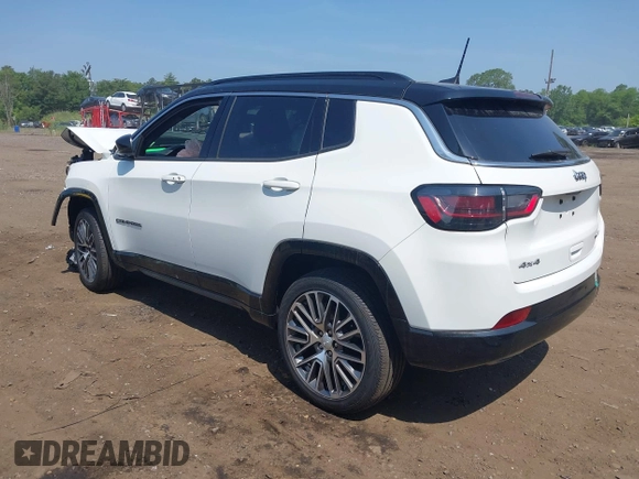 2023 Jeep Compass (RED) Edition with VIN 3C4NJDCN4PT505263, listed as a IAAI auction lot 42472353 with 7,090 mi miles and . Bid and sale history available at DreamBid. Image 3.