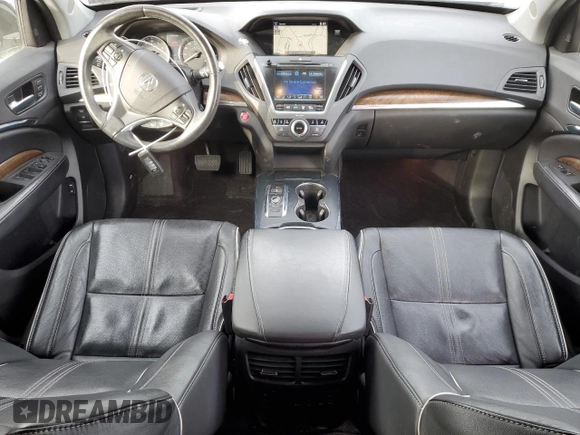 2017 Acura MDX w/Advance Pkg with VIN 5FRYD4H81HB001548, listed as a Copart auction lot 45001065 with 65,888 mi miles and Salvage Title. Bid and sale history available at carsss.com. Image 8.