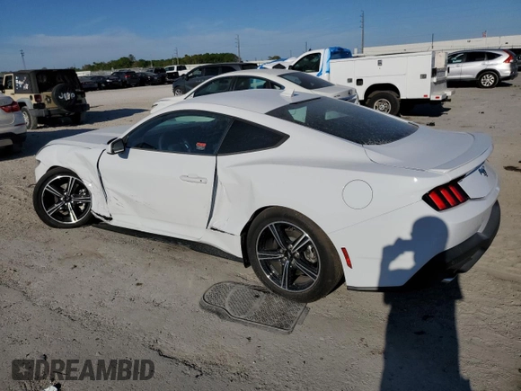 2024 Ford Mustang EcoBoost with VIN 1FA6P8THXR5140715, listed as a Copart auction lot 50611195 with 2,845 mi miles and Salvage Title. Bid and sale history available at carsss.com. Image 2.