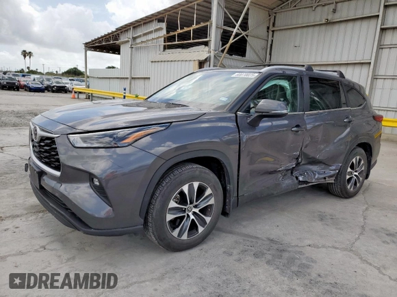 2023 Toyota Highlander L with VIN 5TDKDRAHXPS013500, listed as a Copart auction lot 60070025 with 40,788 mi miles and Salvage title. Bid and sale history available at DreamBid. Image 1.