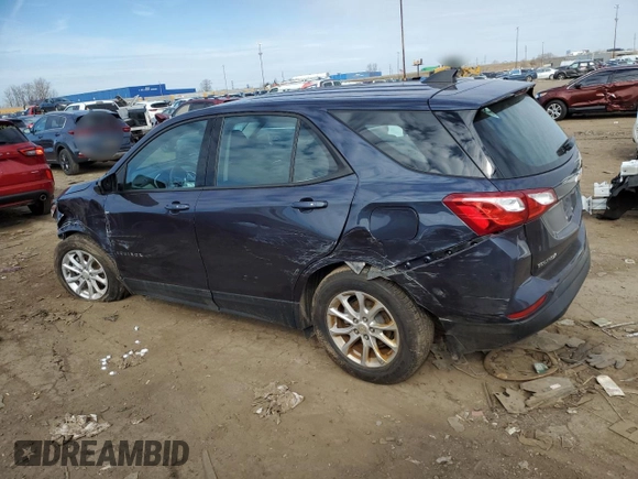 2019 Chevrolet Equinox LS with VIN 3GNAXHEV4KL219544, listed as a Copart auction lot 52027775 with 57,789 mi miles and Clean Title. Bid and sale history available at DreamBid. Image 2.