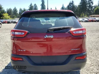 2017 Jeep Cherokee Sport with VIN 1C4PJMABXHD230619, listed as a Copart auction lot 64120275 with 101,327 mi miles and Salvage title. Bid and sale history available at DreamBid. Image 6.