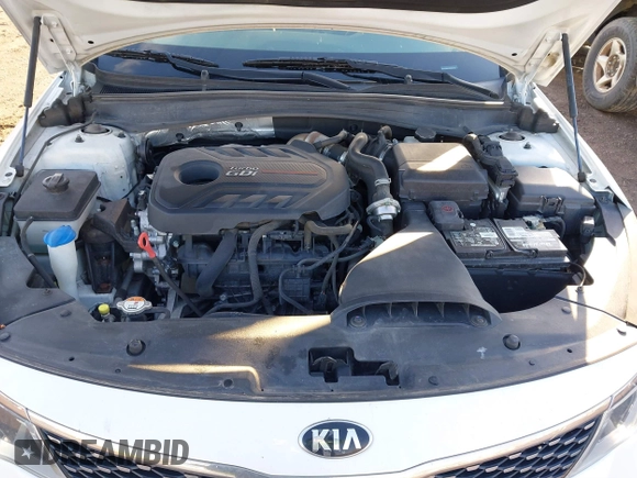 2016 Kia Optima SX Turbo with VIN 5XXGW4L29GG037932, listed as a IAAI auction lot 41800068 with 16,387 mi miles and . Bid and sale history available at carsss.com. Image 10.
