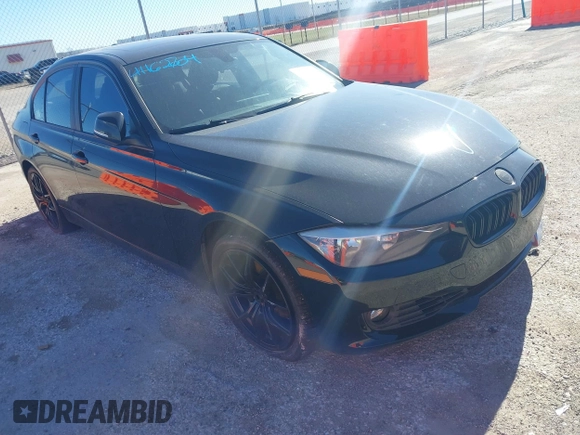 2015 BMW 3 Series 328i with VIN WBA3A5C58FF609161, listed as a IAAI auction lot 41162704 with 117,190 mi miles. Bid and sale history available at carsss.com. Image 1.