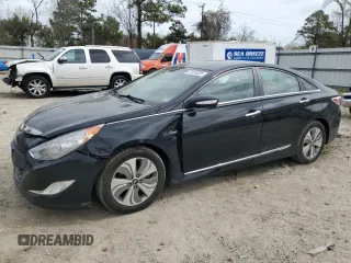 2013 Hyundai Sonata Hybrid with VIN KMHEC4A42DA092228, listed as a Copart auction lot 51450035 with 93,116 mi miles and Salvage Title. Bid and sale history available at carsss.com. Image 1.