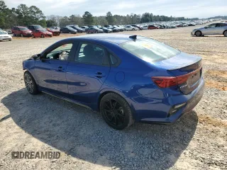 2021 Kia Forte GT with VIN 3KPF44AC3ME318013, listed as a Copart auction lot 45650785 with 24,201 mi miles and Salvage Title. Bid and sale history available at carsss.com. Image 2.