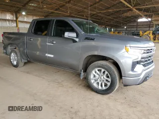 2023 Chevrolet Silverado 1500 RST with VIN 1GCUDEE87PZ141591, listed as a Copart auction lot 49697215 with 60,903 mi miles and Salvage Title. Bid and sale history available at DreamBid. Image 4.