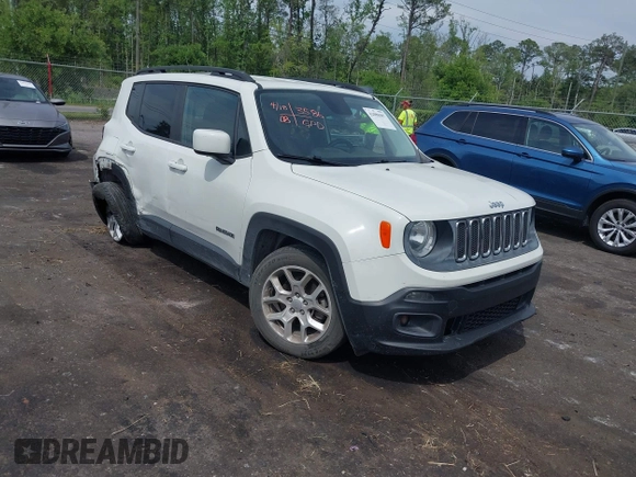 2016 Jeep Renegade Latitude z VIN ZACCJABT5GPE09252, wystawiony jako IAAI lot #42088487 z przebiegiem 45 161 mil mil oraz . Historia ofert i sprzedaży dostępna na DreamBid. Obrazek 1.