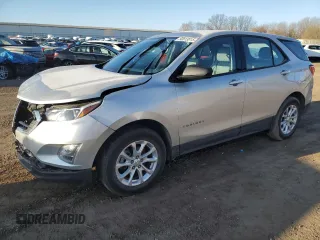 2018 Chevrolet Equinox LS with VIN 3GNAXHEV9JL323297, listed as a Copart auction lot 50613015 with 90,689 mi miles and Salvage Title. Bid and sale history available at DreamBid. Image 1.