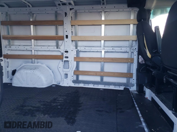 2023 Ram ProMaster Cargo with VIN 3C6LRVVG1PE596511, listed as a Copart auction lot 42750335 with 4,604 mi miles and Salvage Title. Bid and sale history available at DreamBid. Image 11.