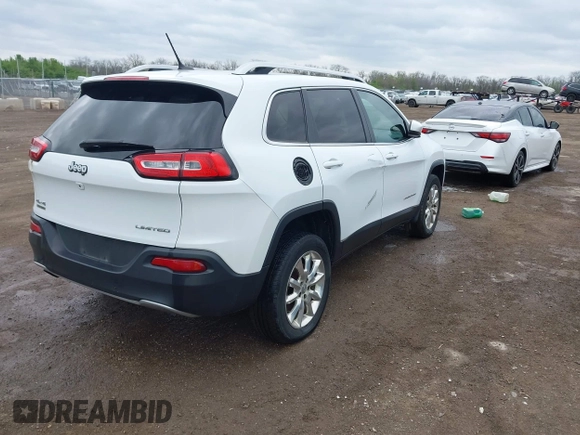 2014 Jeep Cherokee Limited with VIN 1C4PJMDB2EW281396, listed as a IAAI auction lot 42075036 with 113,578 mi miles and . Bid and sale history available at DreamBid. Image 4.