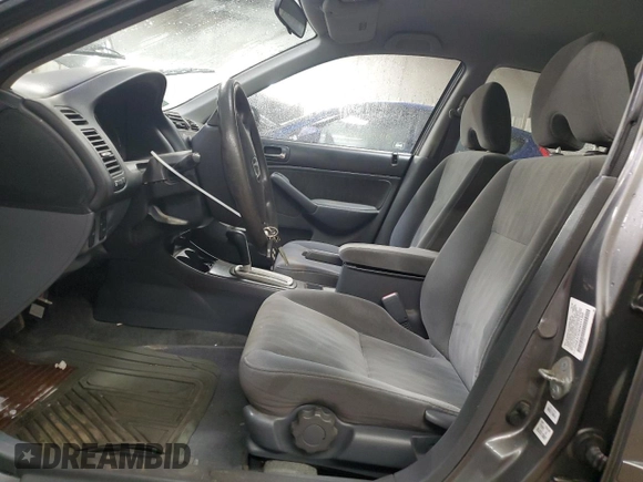 2005 Honda Civic LX with VIN 2HGES16585H511369, listed as a Copart auction lot 50573995 with 134,894 mi miles and Salvage Title. Bid and sale history available at DreamBid. Image 7.