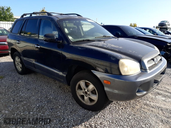 2005 Hyundai Santa Fe GLS with VIN KM8SC73E15U882999, listed as a Copart auction lot 69503144 with 0 mi miles and Salvage Title. Bid and sale history available at carsss.com. Image 4.