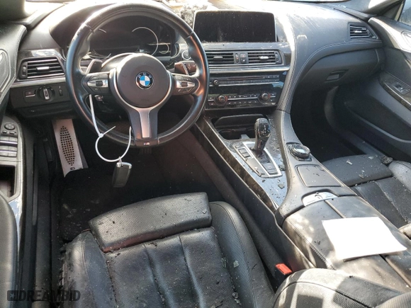 2016 BMW 6 Series 640i with VIN WBA6D0C59GD927794, listed as a Copart auction lot 81886384 with 0 mi miles and Salvage Title. Bid and sale history available at carsss.com. Image 8.