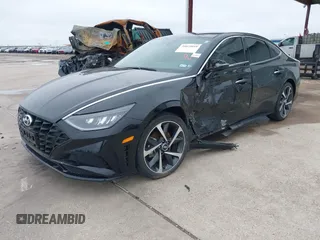2021 Hyundai Sonata SEL Plus with VIN 5NPEJ4J25MH107242, listed as a IAAI auction lot 39029018 with 48,160 mi miles and . Bid and sale history available at DreamBid. Image 17.