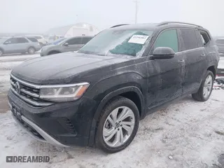 2021 Volkswagen Atlas 3.6L V6 SE w/Technology with VIN 1V2HR2CA9MC574558, listed as a IAAI auction lot 41296583 with 50,267 mi miles. Bid and sale history available at carsss.com. Image 2.