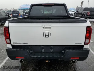 2023 Honda Ridgeline Black Edition with VIN 5FPYK3F85PB055204, listed as a Copart auction lot 47573185 with 7,062 mi miles and Salvage Title. Bid and sale history available at carsss.com. Image 6.