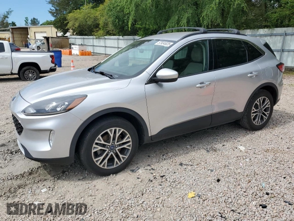2020 Ford Escape SEL z VIN 1FMCU9H66LUB44403, wystawiony jako Copart lot #57934925 z przebiegiem Nie podano mil oraz Szkoda całkowita • Salvage title. Historia ofert i sprzedaży dostępna na DreamBid. Obrazek 1.
