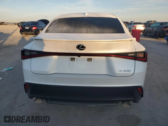 2022 Lexus IS with VIN JTHDA1D28N5118399, listed as a Copart auction lot 87113994 with 33,590 mi miles and Salvage Title. Bid and sale history available at carsss.com. Image 6.