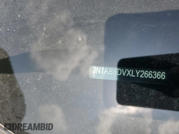 2020 Nissan Sentra SR with VIN 3N1AB8DVXLY266366, listed as a Copart auction lot 51282925 with 47,718 mi miles and Salvage Title. Bid and sale history available at DreamBid. Image 12.