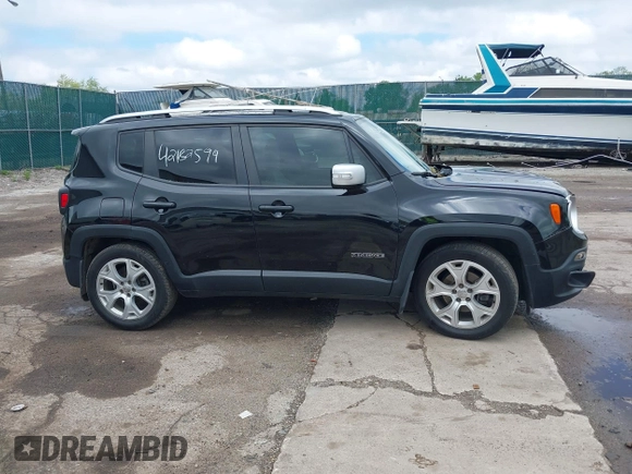 2015 Jeep Renegade Limited with VIN ZACCJADT3FPC34091, listed as a IAAI auction lot 42182599 with 100,610 mi miles and . Bid and sale history available at DreamBid. Image 13.