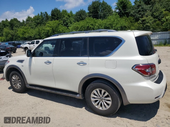 2020 Nissan Armada SL with VIN JN8AY2NDXLX016355, listed as a Copart auction lot 58018284 with 122,370 mi miles and Salvage Title. Bid and sale history available at carsss.com. Image 2.
