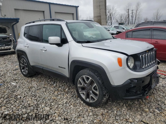 2017 Jeep Renegade Latitude with VIN ZACCJABB3HPF68585, listed as a Copart auction lot 47845205 with 136,476 mi miles and Clean Title. Bid and sale history available at carsss.com. Image 4.