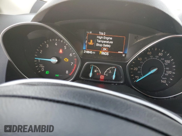 2017 Ford Escape SE with VIN 1FMCU9GD3HUB15657, listed as a Copart auction lot 49490145 with 216,645 mi miles and Salvage Title. Bid and sale history available at carsss.com. Image 9.