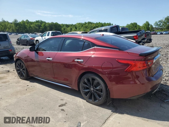 2017 Nissan Maxima S with VIN 1N4AA6AP0HC418932, listed as a Copart auction lot 58352765 with 80,944 mi miles and Salvage title. Bid and sale history available at DreamBid. Image 2.