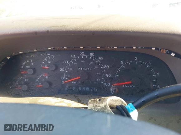 2001 Ford Super Duty F-250 XL with VIN 1FTNW21S71ED02471, listed as a IAAI auction lot 41404650 with 248,474 mi miles. Bid and sale history available at carsss.com. Image 7.