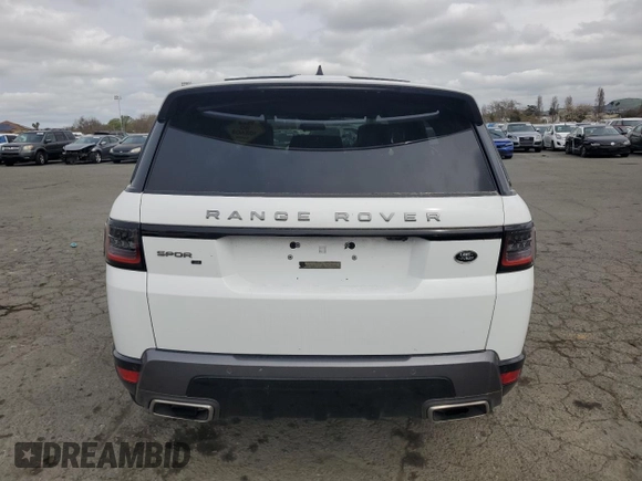2022 Land Rover Range Rover Sport HSE Silver Edition with VIN SALWR2SU0NA203900, listed as a Copart auction lot 47750885 with 8,415 mi miles and Salvage title. Bid and sale history available at DreamBid. Image 6.