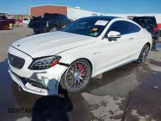 2020 Mercedes-Benz C 63 S AMG with VIN WDDWJ8HB8LF946608, listed as a IAAI auction lot 41162275 with 45,499 mi miles and . Bid and sale history available at DreamBid. Image 2.