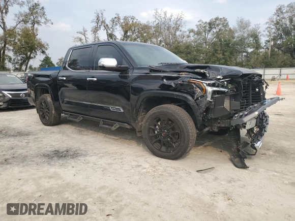 2024 Toyota Tundra 1794 Edition with VIN 5TFMC5DB1RX045003, listed as a Copart auction lot 46123005 with 16,881 mi miles and Salvage title. Bid and sale history available at DreamBid. Image 4.