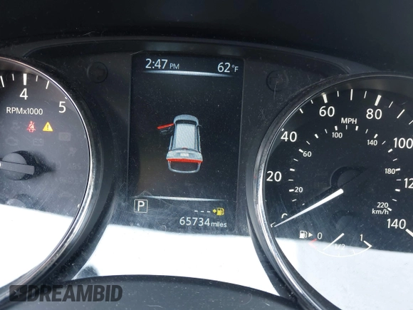 2017 Nissan Rogue SV with VIN KNMAT2MV8HP502707, listed as a IAAI auction lot 42038420 with 65,734 mi miles and . Bid and sale history available at carsss.com. Image 15.