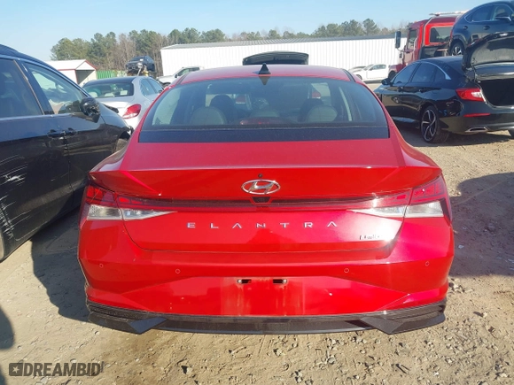 2023 Hyundai Elantra Limited with VIN 5NPLP4AG1PH119250, listed as a IAAI auction lot 41697199 with 16,588 mi miles. Bid and sale history available at carsss.com. Image 16.