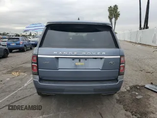 2019 Land Rover Range Rover HSE with VIN SALGS2SV9KA550350, listed as a Copart auction lot 84852544 with 58,602 mi miles and Salvage title. Bid and sale history available at DreamBid. Image 6.