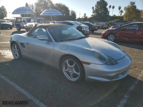2003 Porsche Boxster S with VIN WP0CB29843U662463, listed as a Copart auction lot 78139614 with 102,109 mi miles and Salvage Title. Bid and sale history available at carsss.com. Image 4.