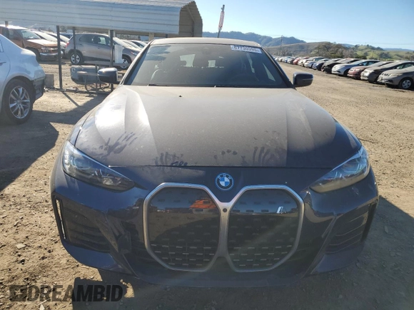 2024 BMW i4 eDrive40 with VIN WBY73AW03RFS35715, listed as a Copart auction lot 87730595 with 10,811 mi miles and Salvage Title. Bid and sale history available at carsss.com. Image 5.
