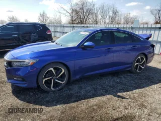 2019 Honda Accord Sport with VIN 1HGCV1F39KA803152, listed as a Copart auction lot 52039985 with 102,409 mi miles and Salvage Title. Bid and sale history available at DreamBid. Image 1.