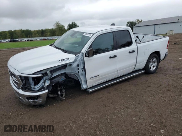 2023 Ram 1500 Big Horn with VIN 1C6SRFBT3PN533506, listed as a Copart auction lot 73648714 with 14,069 mi miles and Salvage Title. Bid and sale history available at carsss.com. Image 1.