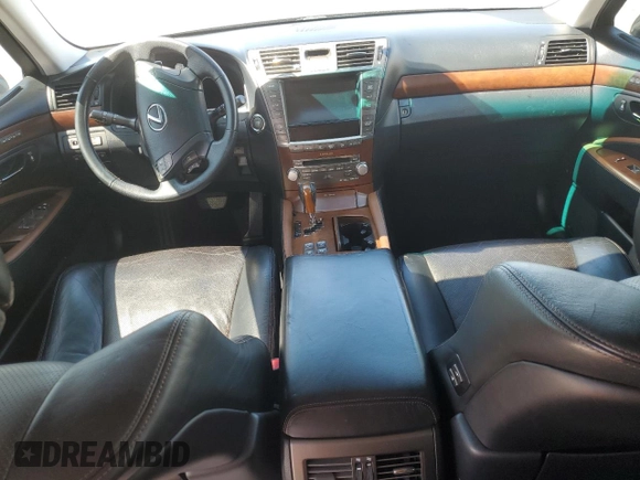 2012 Lexus LS 460 with VIN JTHBL5EF0C5109106, listed as a Copart auction lot 56967365 with Not provided miles and Salvage title. Bid and sale history available at DreamBid. Image 8.