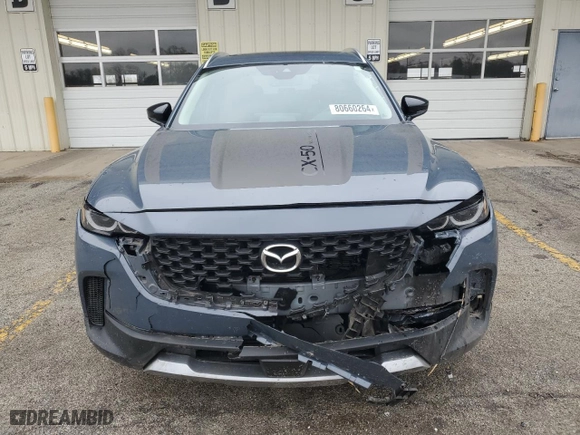 2023 Mazda CX-50 2.5 Turbo Meridian Edition with VIN 7MMVABXY3PN140793, listed as a Copart auction lot 80660264 with 25,432 mi miles and Salvage Title. Bid and sale history available at carsss.com. Image 5.