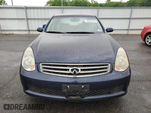 2005 Infiniti G35 with VIN JNKCV51F55M304843, listed as a Copart auction lot 56918755 with 98,091 mi miles and Clean Title. Bid and sale history available at DreamBid. Image 5.