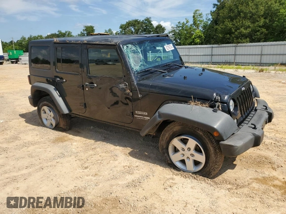 2018 Jeep Wrangler JK Unlimited Sport S with VIN 1C4BJWDG3JL906904, listed as a Copart auction lot 62789794 with 73,464 mi miles and Salvage Title. Bid and sale history available at carsss.com. Image 4.