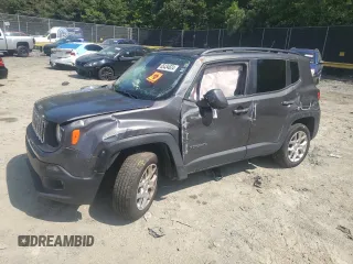 2017 Jeep Renegade Latitude z VIN ZACCJBBB9HPG29783, wystawiony jako Copart lot #65434624 z przebiegiem Nie podano mil oraz Szkody całkowita. Historia ofert i sprzedaży dostępna na DreamBid. Obrazek 1.