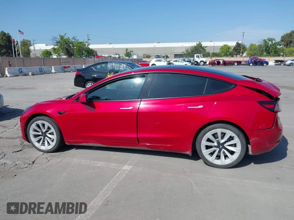 2021 Tesla Model 3 Long Range with VIN 5YJ3E1EB4MF936743, listed as a IAAI auction lot 42154322 with 46,983 mi miles and . Bid and sale history available at DreamBid. Image 14.
