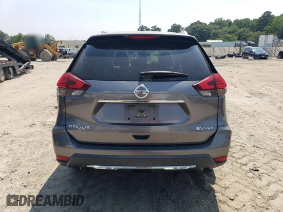 2017 Nissan Rogue S with VIN KNMAT2MV9HP592739, listed as a Copart auction lot 59557825 with 216,268 mi miles and Salvage title. Bid and sale history available at DreamBid. Image 6.
