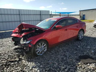 2023 Mazda 3 S Carbon Edition with VIN 3MZBPACM0PM381622, listed as a Copart auction lot 62375895 with 15,591 mi miles and Salvage title. Bid and sale history available at DreamBid. Image 1.