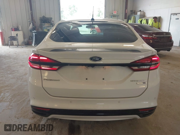 2017 Ford Fusion Titanium with VIN 3FA6P0D9XHR136815, listed as a IAAI auction lot 42596651 with 109,608 mi miles and . Bid and sale history available at DreamBid. Image 16.
